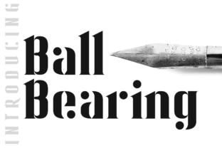 Ball Bearing Typeface: Simple, Bold & Striking
