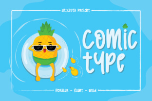 Comic Type: Hand-Drawn Font with Three Warm Styles