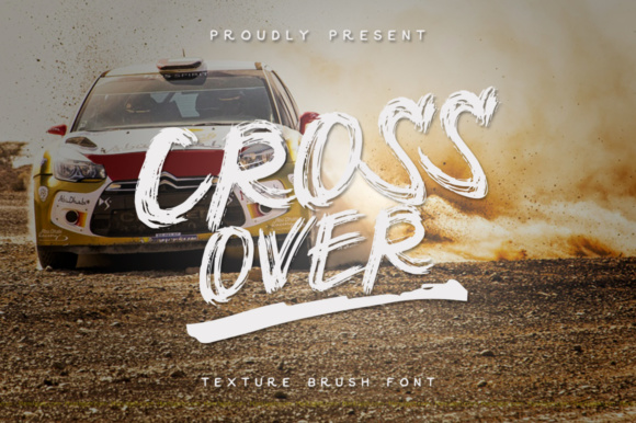 Cross Over: A Brush Typeface for Realistic Hand-Drawn Design