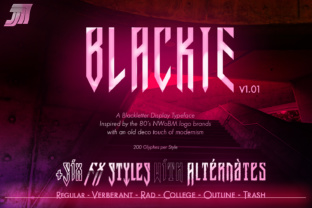 JVNE Blackie: A Retro-Futurist Fraktur Typeface for Bold Design