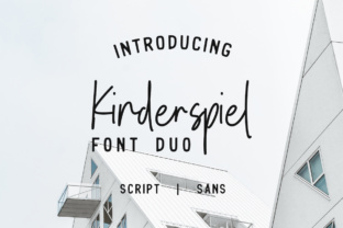 Kinderspiel Duo: Elevating Typography with Elegant Signature Script Versatility