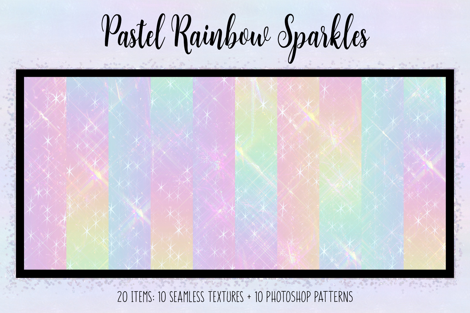 Pastel Rainbow Sparkles: A Design Resource for Fantasy-Inspired Creations