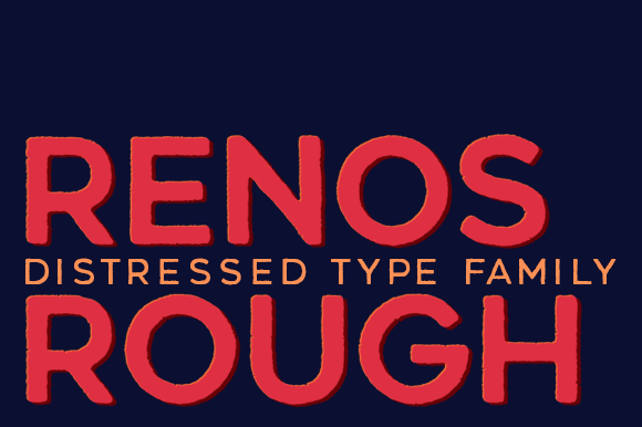 Renos Rough: A Bold Distressed Typeface for Real Impact