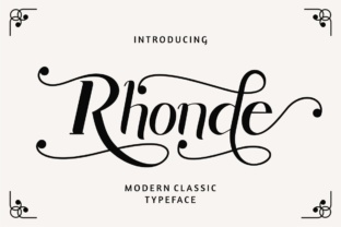 Rhonde Typeface: Balancing Elegance and Modernity in Design