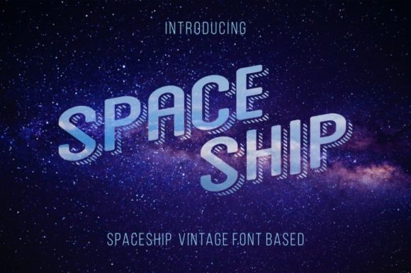 Space Ship: A Retro-Futuristic Typeface Built for Visual Impact